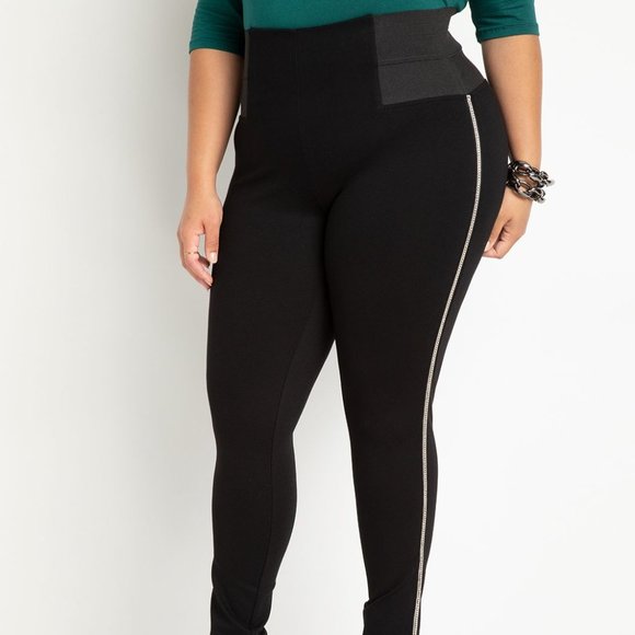 Miracle Flawless Rhinestone Detail Leggings - Picture 1 of 4